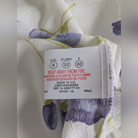 Topshop Rare Vintage 90s Made in UK Floral Lace-Up Slip Dress - Picture 13 of 16